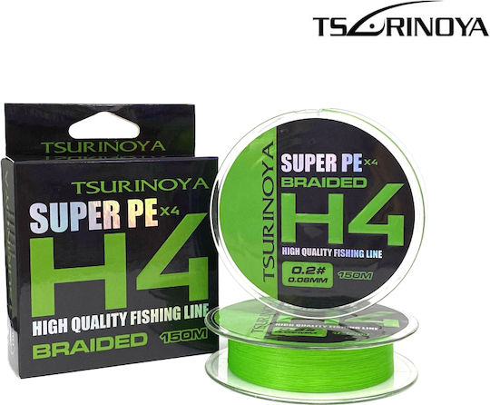 Νήμα Tsurinoya Super Pe X4 H4 150m Pe-0-2