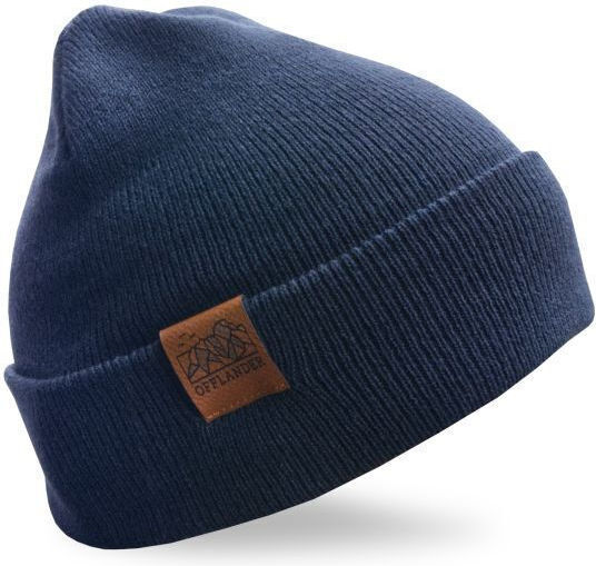 Beanie Unisex Beanie Knitted in Navy Blue color