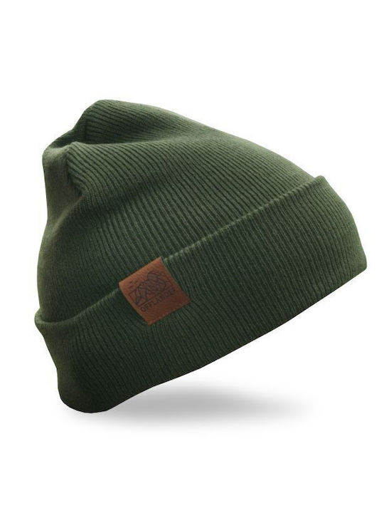 Beanie Unisex Σκούφος Πλεκτός σε Πράσινο χρώμα