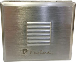 Μεταλλικη Ταμπακιερα Pierre Cardin Ασημι Χρωμα 9,5χ8x1,5cm 99202-200