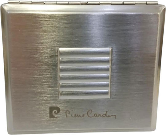 Metal Cigarette Case Pierre Cardin Silver Colour 9.5x8x1.5cm 99202-200