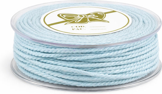 Cotton Lace 0.3cm 25 Meters Light Blue T1450 Sale 30%