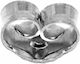 German Butterfly Clasp 5mm Silver 925°