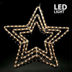 Stele Decorative De Crăciun Cu Lumină LED Alb Cald 60 cm Stele Decorative De Crăciun Cu Lumină LED Alb Cald 60 cm