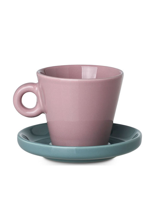 Estia Cream New Bone Set of Cups Espresso Porcelain Pink 100ml 6pcs
