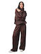 Silia D Damenhosen Set mit Animal Print Streifen