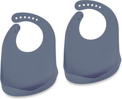 Relaxdays Bavetă Silicon Anthracite 2buc