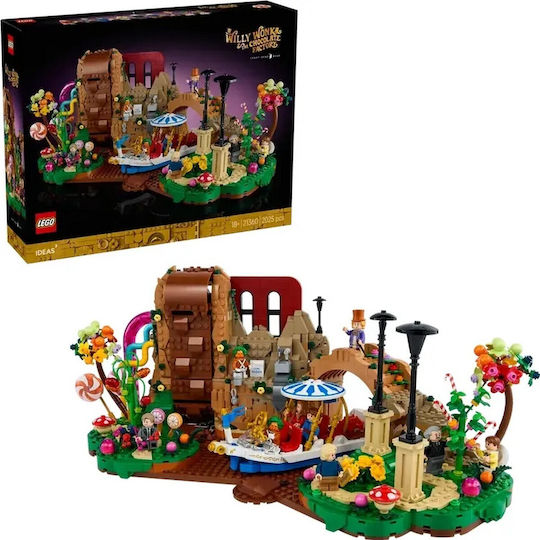 LEGO Ideas Willy Wonka & the Chocolate Factory За 18+ Години 2025 Бройки
