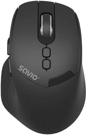 Savio MB-06 Безжичен Ергономичен Bluetooth Мишка Черен