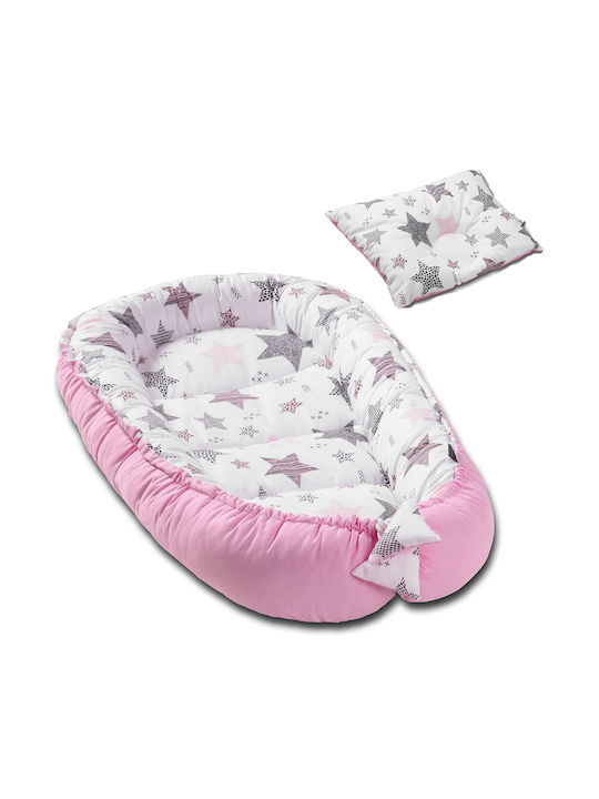 Kidizi Pernă pentru bebeluși în formă de cuib Roz 25x30buc