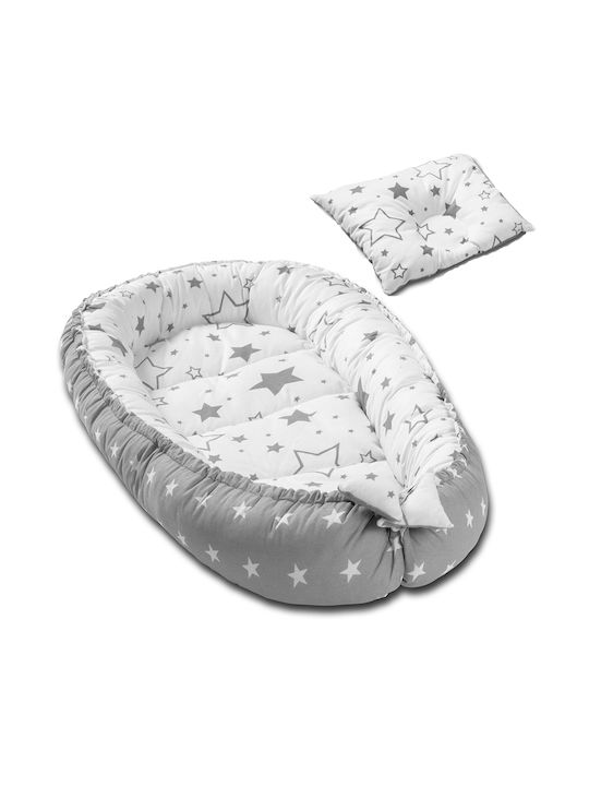 Kidizi Pernă pentru bebeluși în formă de cuib Galaxy Grey 25x30buc