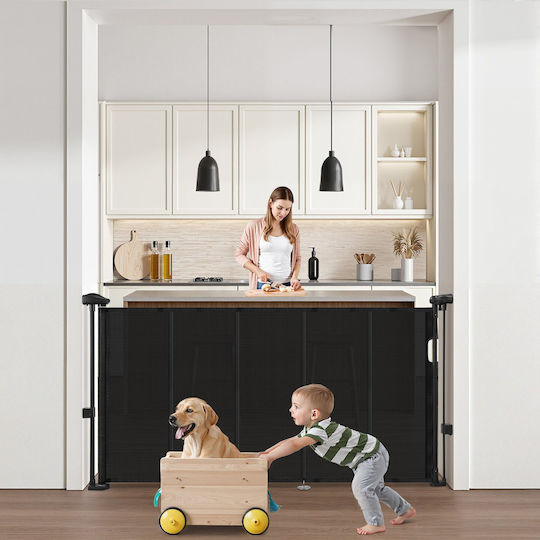 Vevor Foldable Security Door in Black Color 1pcs