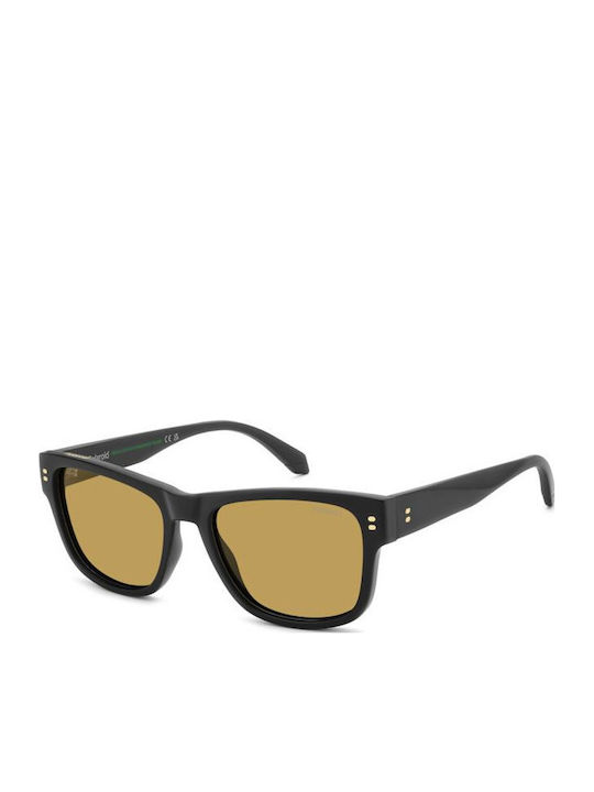 Polaroid Unisex Sunglasses With Black Horn-Rimm...
