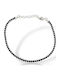 Mentzos Women's Bracelet Riviera made of Silver with Zircon