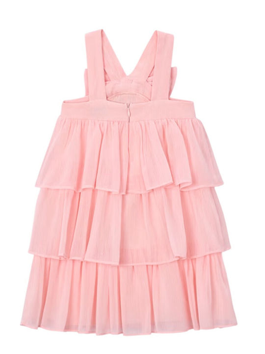 Mayoral Girls Sleeveless Dress Salmon