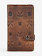 Leather Women's Wallet Travel Brown