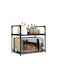 Kunststoff Mikrowellenofen Basis 49x48x32cm Schwarze
