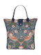 Signare Einkaufstasche Shopping Faltbare Strawberry Thief Blau