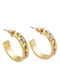 Fable Earrings Gold Plated Hoops