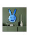 Wallity Wall Mirror with Blue Plastic Frame 49x30cm 1pcs