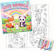 Obro Cute Animals Coloring Book Kids 40 Illustrations Thick Pages 21 X 21 Cm
