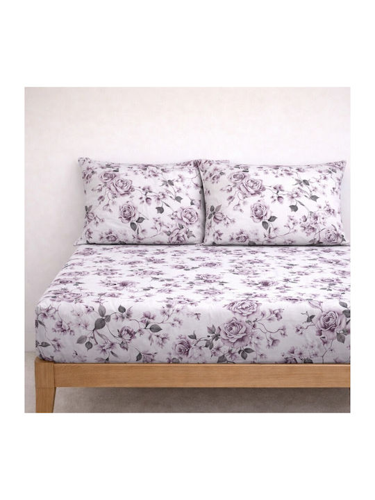 My Home Luxury Sheet Sets Semi-Double with Elas...