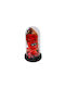 Stoff-Glocke Blumenstrauß mit Rose & LED-Licht – 21×11 Cm