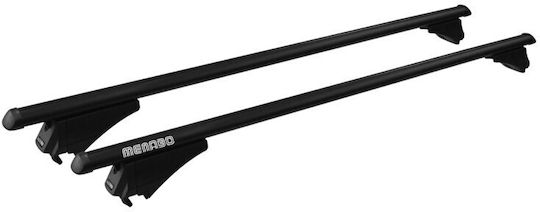 Menabo Autodachträger Aluminium Tiger Schwarz Farbe Honda CR-V VI 5 Türen 2022 Flush oder Raised Dachreling 2 Stück 8590/mb Menabo Mp.8590/mb-160