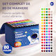 Qova Zeichenmarker 6mm Blue 80Stück