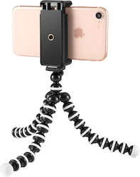Avizar Flexible Octopus Tripod Stand 360° Rotation Universal Smartphone Black