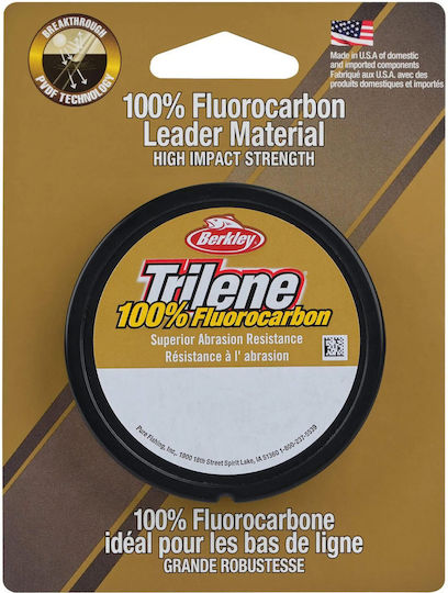 Berkley Trilene 100% Fluorocarbon Leader 25 Μέτρα 0,52 Χιλ 16,5 Κιλά