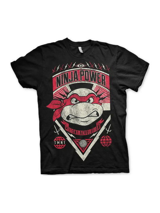 T-shirt Teenage Mutant Ninja Turtles Ninja Power Nic-1-tmnt017-h27-9-bk
