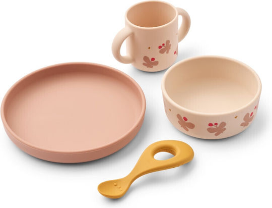 Liewood Butterflyapple Blossom Silicone Feeding Set 4 Pieces