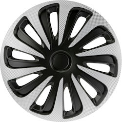 Lampa Car Hubcaps 17 Inch Silver 4 Pieces
