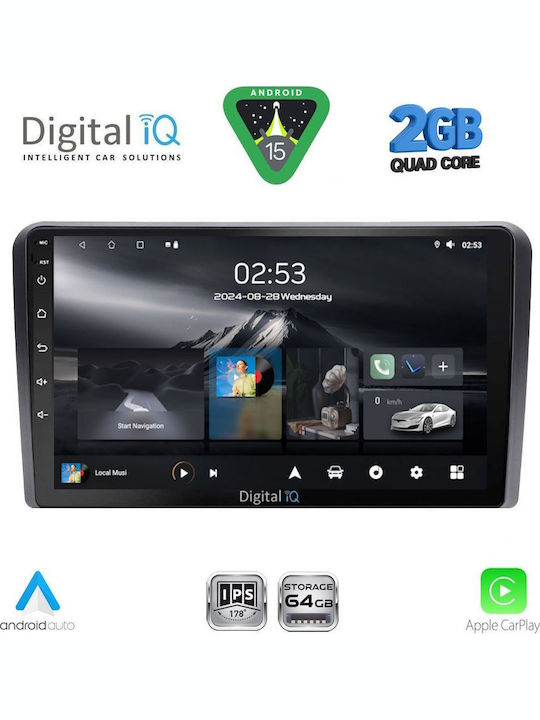 Digital IQ Car Audio System for Ford Transit Connect 2018-2025 (Bluetooth/USB/WiFi/GPS/Apple-Carplay/Android-Auto) with Touch Screen 10"
