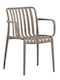 Gartenstühle Polypropylen Moda-h Kaffee E3800,3H 54x57x80cm