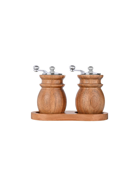 Estia Allure Manual Wooden Spice Mills Set 6cm 2pcs