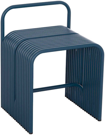 Stool For Living Room Blue Color 40x38x55cm Stool For Living Room Blue Color 40x38x55cm