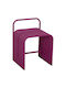 Stool For Living Room Metallic Purple Color 40x38x55cm