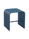 Stool For Living Room Metallic Blue Color 40x38x42cm
