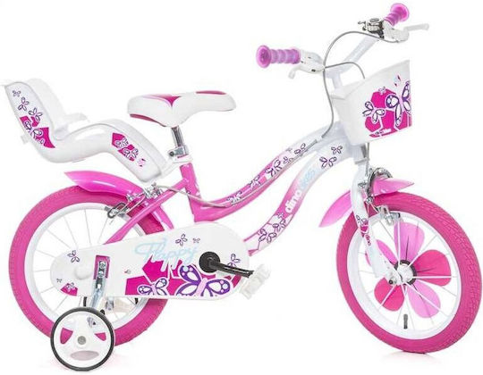 Dino Bikes 14" Kids Bicycle City White