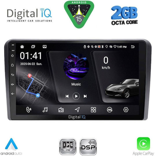 Digital IQ Car Audio System for Ford Transit Connect 2018-2025 (Bluetooth/USB/WiFi/GPS/Apple-Carplay/Android-Auto) with Touch Screen 10"