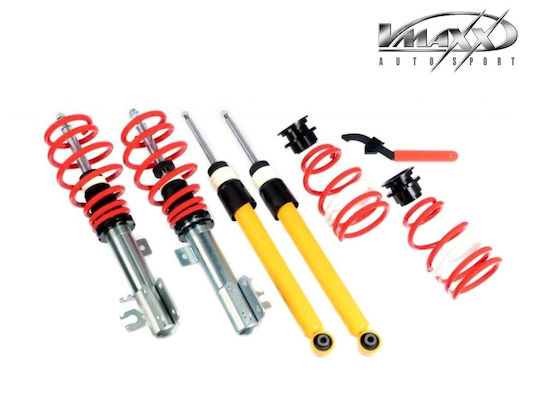 Height Adjustable Suspension Hardness V-maxx Audi A3 8pa Vw Passat 3c Cc 4 Pieces 70 Av 18/55