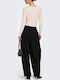 Women's Fabric Trousers Black