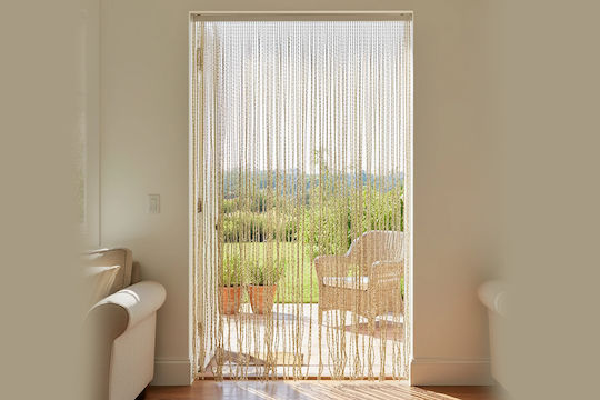 General Trade Türvorhang Beige 100x220cm 642908