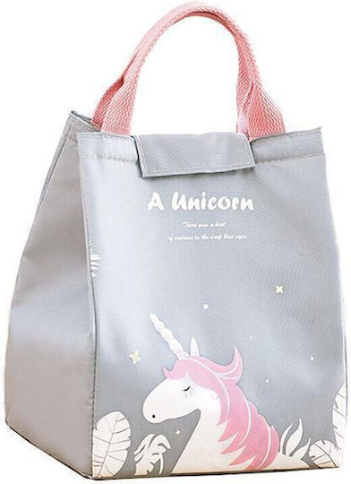 Unicorn Geantă Izotermică de Prânz de Mână pentru Școală Gri 18 x 15 x 24cm