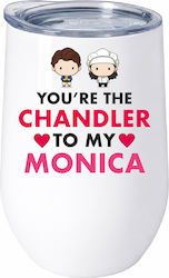 You Are Chandler To My Monica Friends Tv Филаракиа No84 Свети Валентин Чаша Термос Неръждаема Стомана Двойна Стена 500ml – Премиум Качество