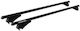Menabo Car Roof Bars Aluminum Tiger Black 118.5 Cm Black Color BMW Series 5 G31 Touring 5 Doors 2017 Flush Or Raised Rails 2 Pieces 8590/mb Mp.8590/mb-11