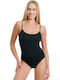 Walk Women's Bodysuit Thin Strap Bamboo Fabric w2220-02 Black