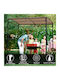 Metal Garden Arbour 134x134x216cm